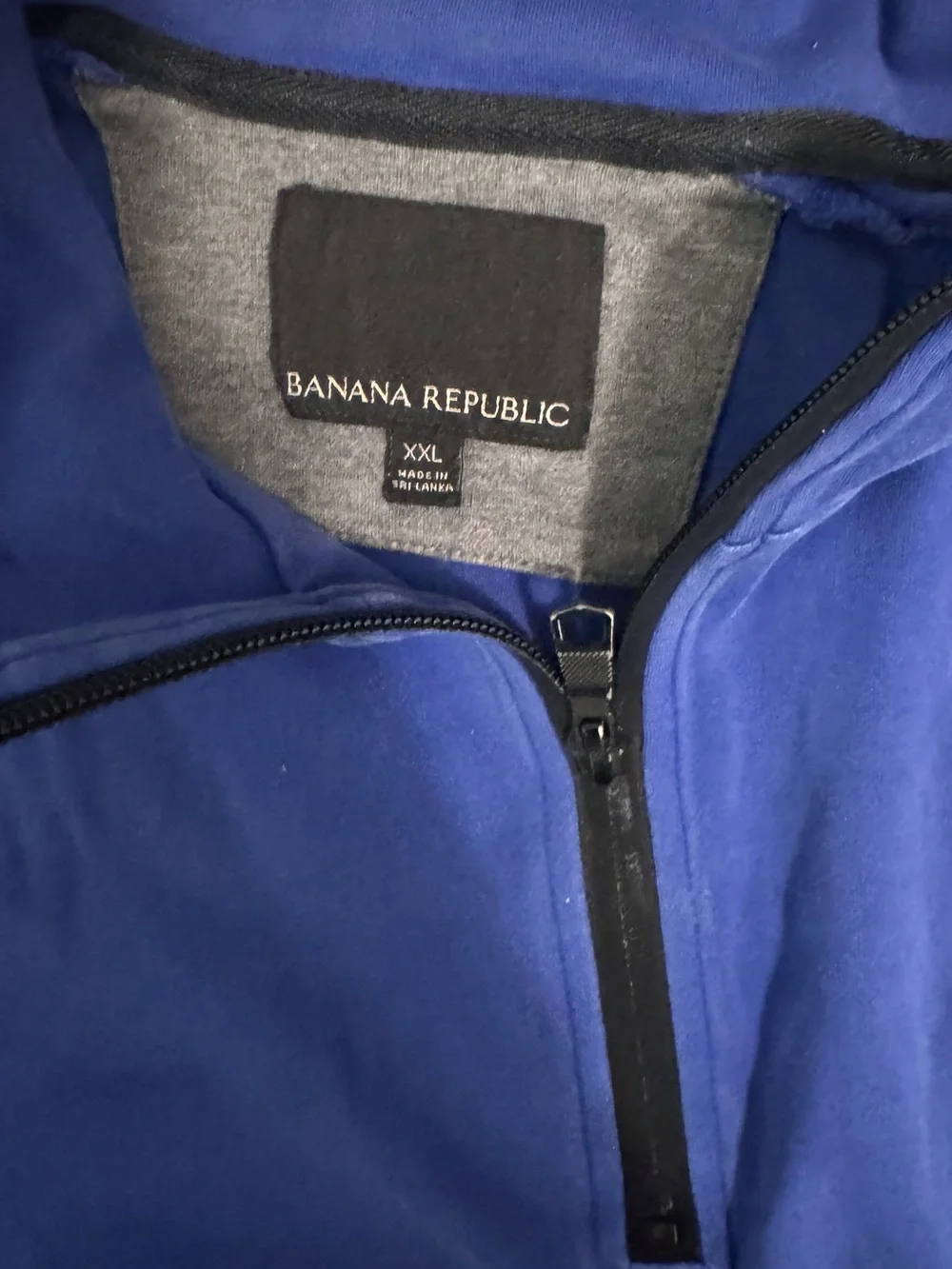 Banana Republic Royal Blue Half-Zip Pullover